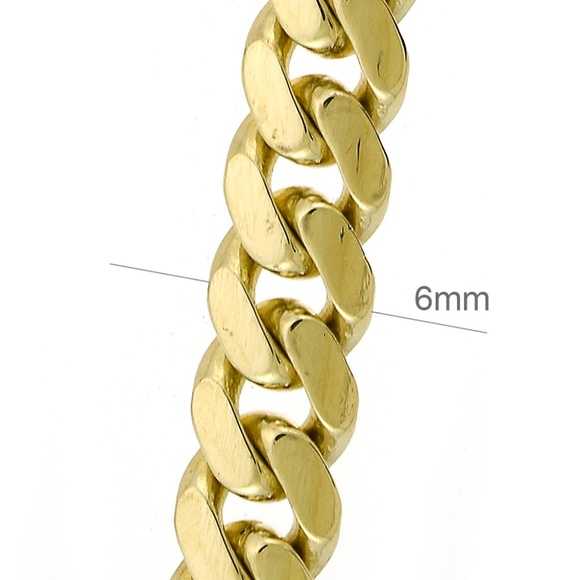 14K Yellow Gold 26 Inch Cuban Link Chain 59 Grams - Picture 6 of 6